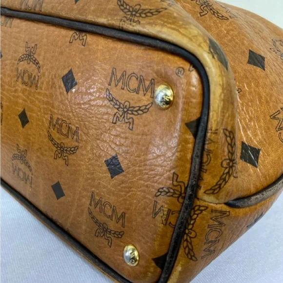 MCM Tan Leather Tote Bag - Picture 7 of 15